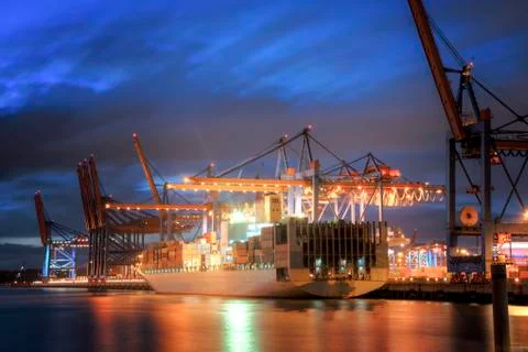 Container Terminal 库存照片