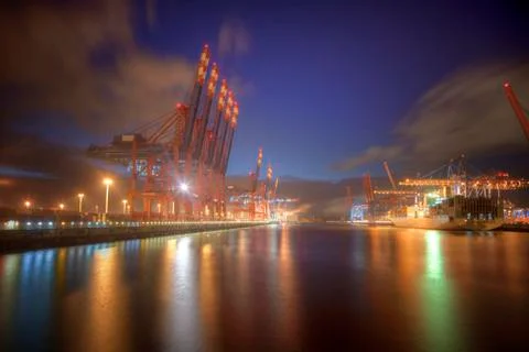 Container Terminal Foto stock