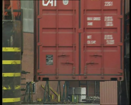 Container traffic in Antwerp harbour Stock Footage 655686
