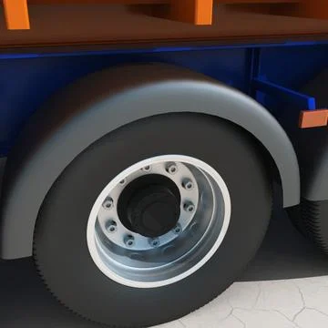 Container Trailer 3D Model