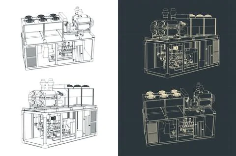 Container type generator Stock Illustration