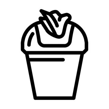 Container for used tissues line icon vector illustration Stock Illustration
