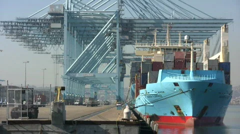 Container vessel Stock Footage 281986