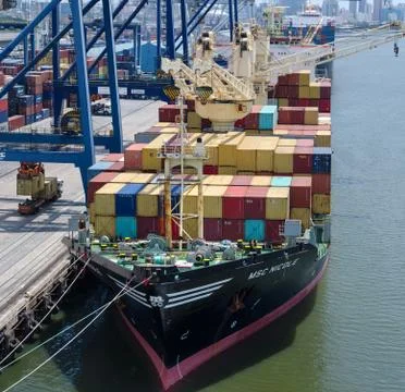 Container vessel Stock Photos