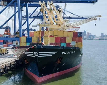 Container vessel Stock Photos