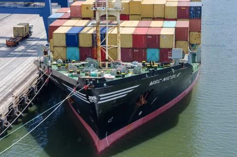 Container vessel Stock Photos