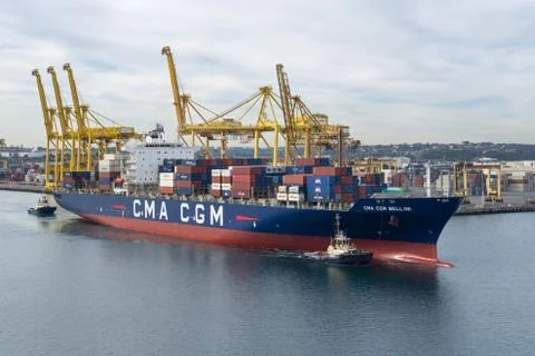 Container vessel Stock Photos