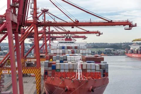 Container vessel Stock Photos