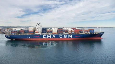 Container vessel Stock Photos