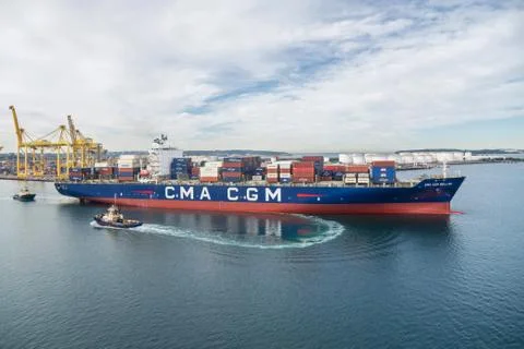 Container vessel Stock Photos