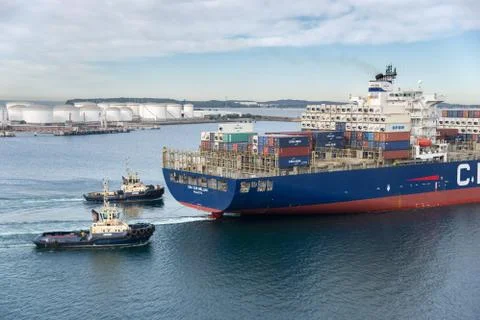 Container vessel Stock Photos