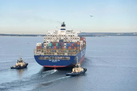 Container vessel Stock Photos