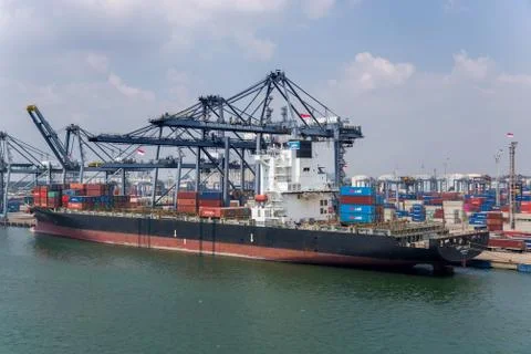 Container vessel Stock Photos