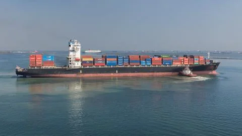 Container vessel Stock Photos