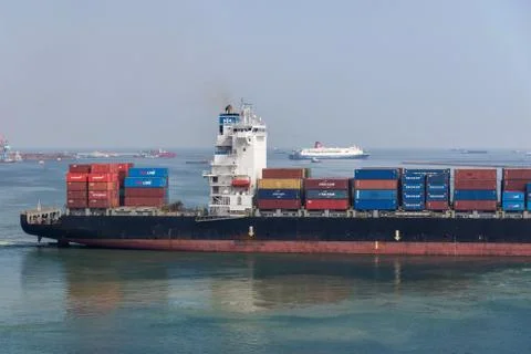 Container vessel Stock Photos