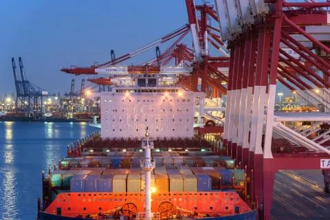 Container vessel Stock Photos