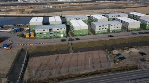 Container village Stock Footage 103621730
