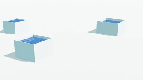 A container of water 3D Stock Footage 103087615