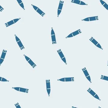 Container water plastic bottle glyph seamless pattern Stock Illustration