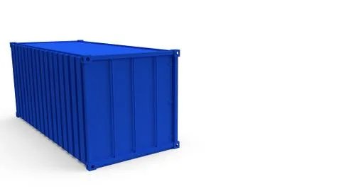 CONTAINER on white background for shipping concept 3d rendering. 库存插图