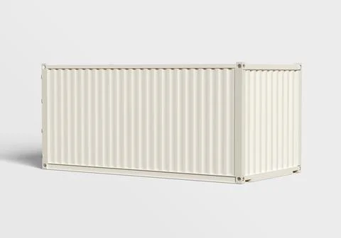 Container white blank (2) Stock Illustration