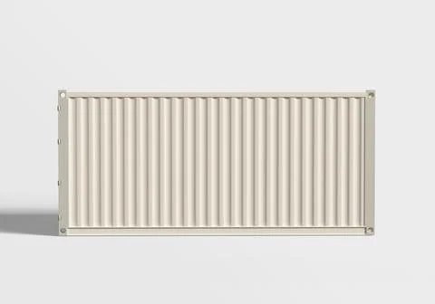 Container white blank (3) Illustrazione stock