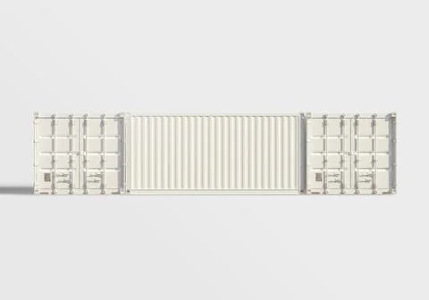 Container white blank (6) Stock Illustration