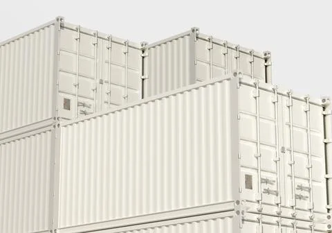 Container white blank (7) Stock-Illustration