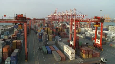 Container Yard Static 스톡 동영상 10831334