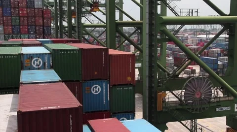 Containerharbor Stock Footage 1982744