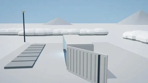Containerized Micro Reactor On A Cleared Snow Deployment Pad Vidéo 343820885
