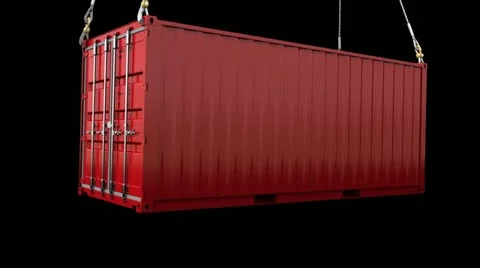 ContainerPlacement Red Alpha Vídeo Stock 11666907