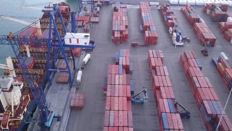 Containers clouse Video stock 94232389