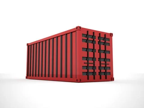Containers concept rendered Stock Illustration