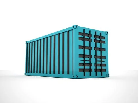 Containers concept rendered Stock Illustration