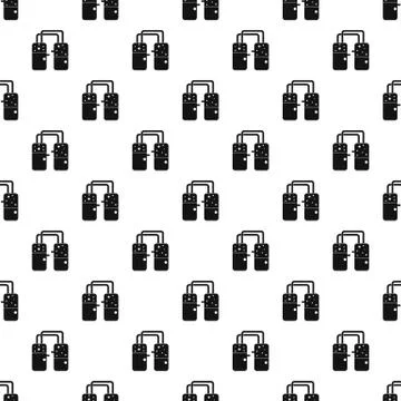 Containers connected with tubes pattern Stock Illustration