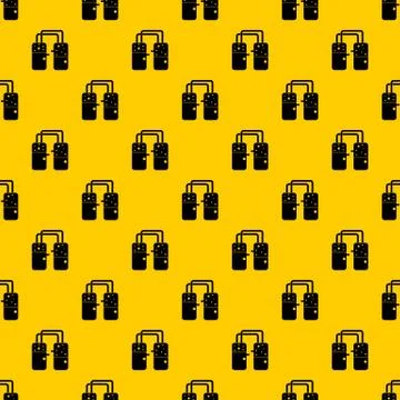 Containers connected with tubes pattern vector イラスト素材