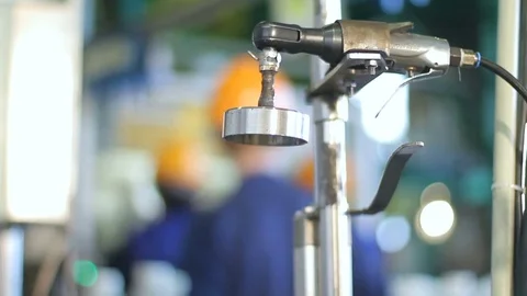 Containers on the conveyor Stock Footage 71039418