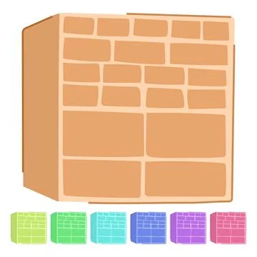 Containers craft organizer vector cartoon graphic Stock Illustration