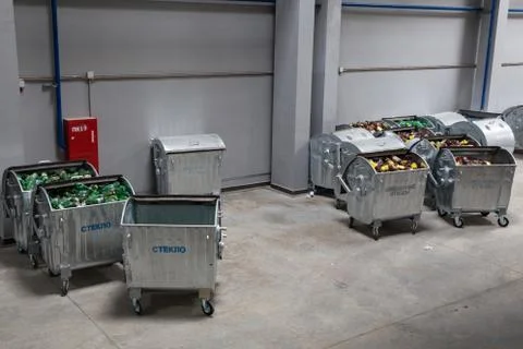 Containers with garbage. Stock Photos