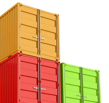 The containers Stock Illustration
