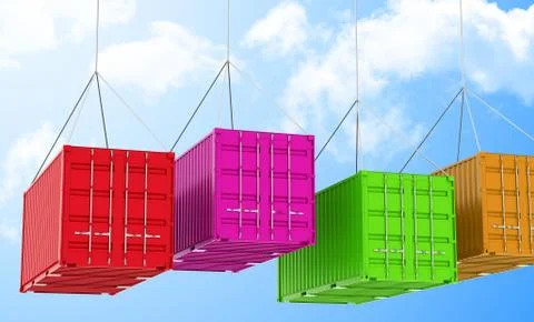 The containers Stock Illustration