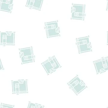 Containers loader port glyph seamless pattern Stock Illustration