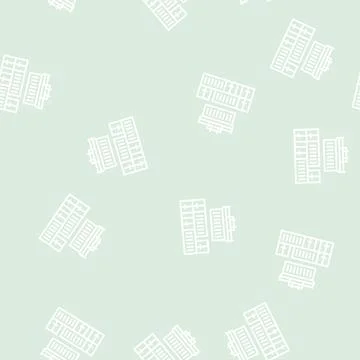Containers loader port line seamless pattern イラスト素材