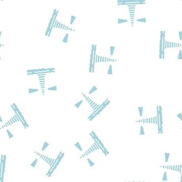 Containers loading on ship in port glyph seamless pattern Illustrazione stock