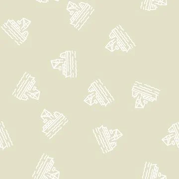 Containers loading on ship in port line seamless pattern Stock Illustration