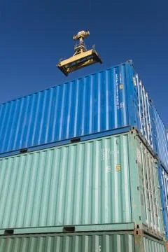 Containers port Stock Photos