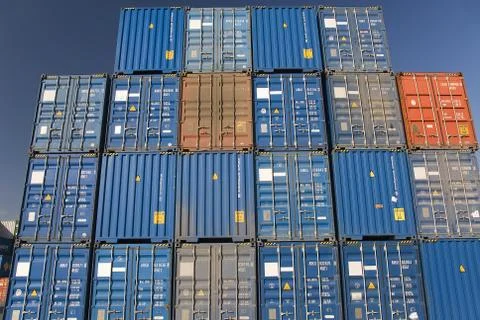 Containers port Stock Photos