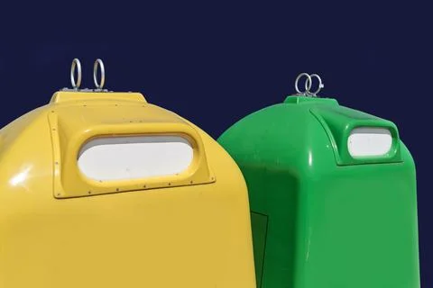 Containers for separate waste collection Stock Photos
