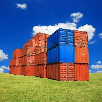 Containers shipping 스톡 사진